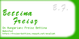 bettina freisz business card